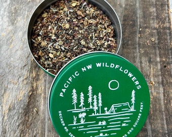 Pacific NW Wildflower Seeds 1 oz., 4 oz., 8 oz., Bulk Wildflower Seed, Wildflower Favors, Regional Wildflower Mix