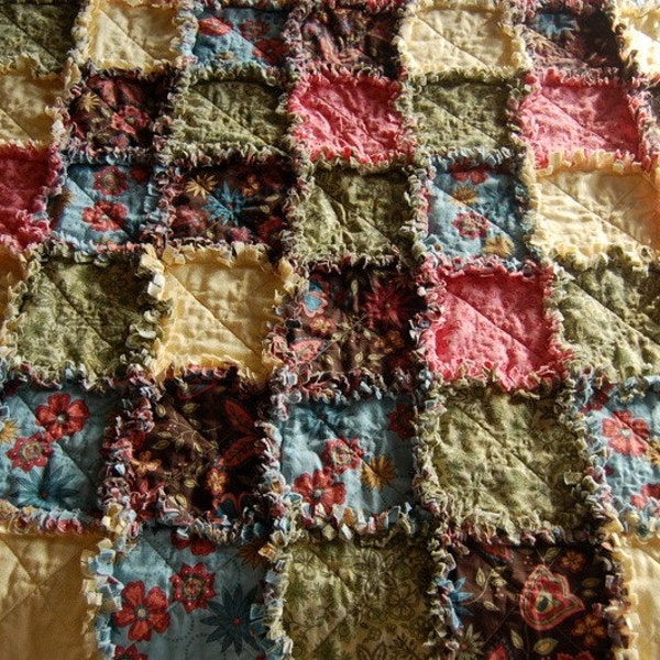 Baby Girl Rag Quilt - So Cute