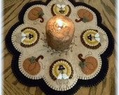 Little Pilgrims Thanksgiving Penny Rug Candle mat DIGITAL PATTERN