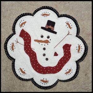 Januar auftauen-Quick & Easy Penny Rug/Kerzenmatte DIGITALES MUSTER