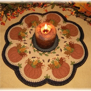 Alfombra/tapete para velas Fall&#39;s Bounty Penny PATRÓN DIGITAL