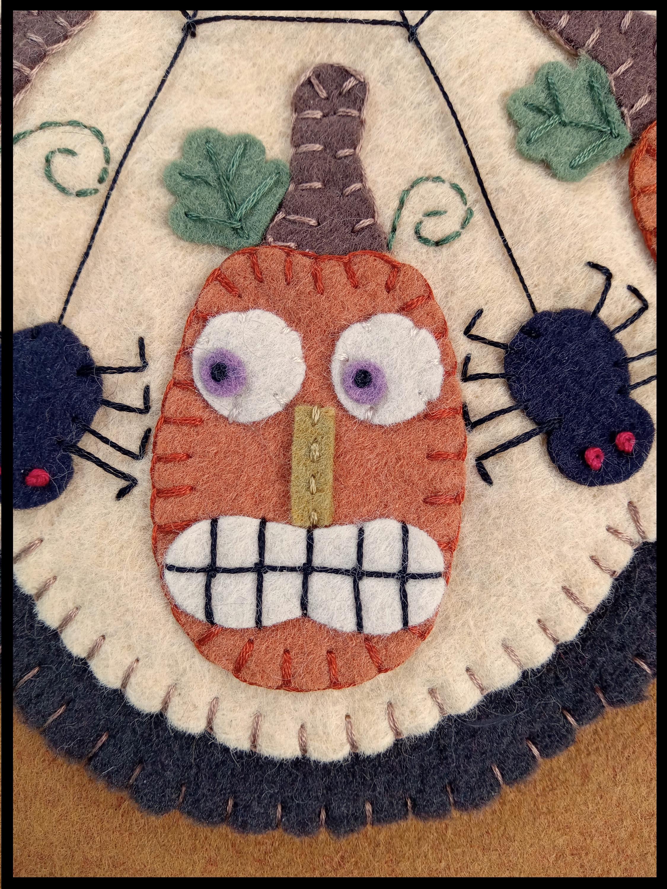 UPDATED! Jacks & Spiders Halloween Penny Rug Candle Mat DIGITAL PATTERN ...