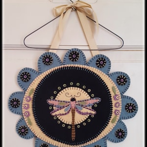 Moon Dance~Dragonfly Penny Rug Table/Wall Mat DIGITAL PATTERN