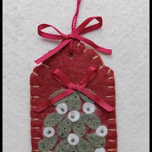 Christmas Tags/Wool Applique Christmas Ornaments, ornies, gift tags /Winter DIGITAL DOWNLOAD PATTERN image 3