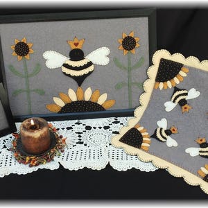 Her Majesty~Queen Bee Candle Mat Pattern Set~INSTANT DOWNLOAD