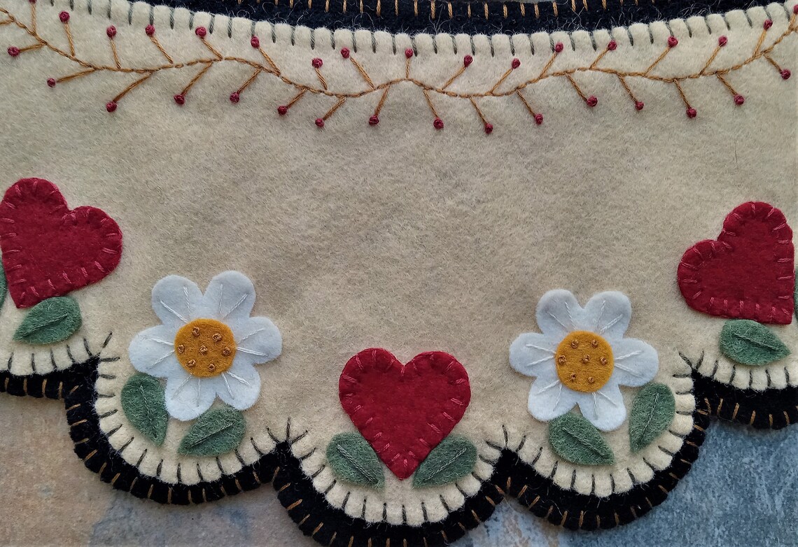 Spring Penny Rugs Daisy Chain~ Spring & Summer Penny Rug/candle Mat, Chair Swag DIGITAL ...