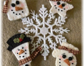 Snow Pins/Ornaments/ Ornies Christmas /Winter DIGITAL DOWNLOAD PATTERN