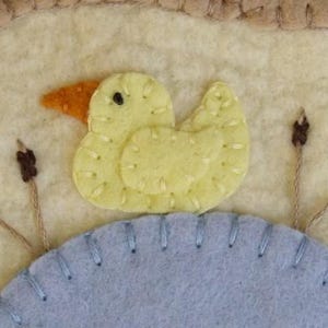 Spring Bunnies and Ducks Penny Rug/Candle Mat DIGITAL PATTERN