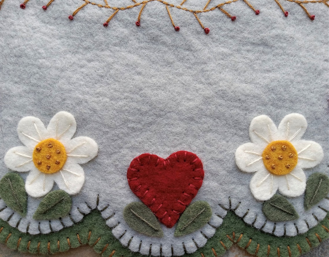 Spring Penny Rugs Daisy Chain~ Spring & Summer Penny Rug/candle Mat, Chair Swag DIGITAL ...