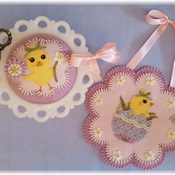 Special Delivery~ Easter Chick Table/Wall Mat/Pincushion/Stick Pin DIGITAL DOWNLOAD