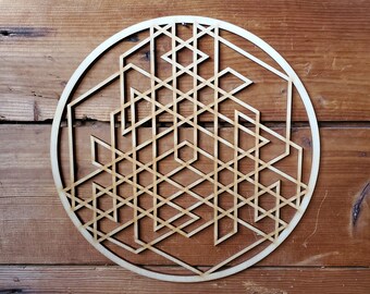 tesseract knot mandala