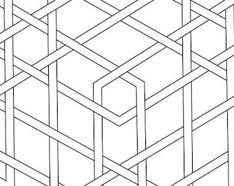 Tesseract coloring page