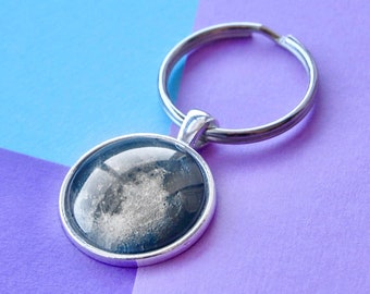 Custom Moon Phase Keychain, Custom Birth Moon Keyring, Personalised Key Chain, Custom Gift For Him, Custom Keychain, Custom Keyring Gift