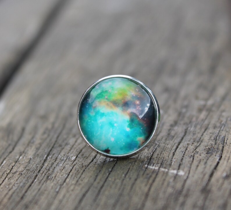 Galaxy Nebula Orions Belt Ring La Luna Glass Dome Galaxy Etsy