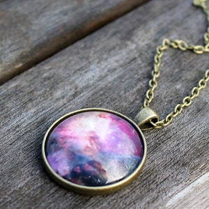 Orion Galaxy Necklace, Solar System Necklace, Space Gift, Geeky necklace, Custom Galaxy Necklace,Purple Gift For Her, Orions Belt Necklace