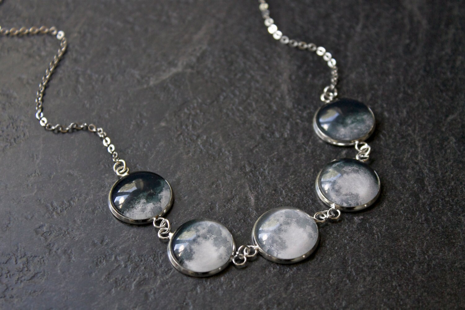 The Luna Bezel Pendant Necklace