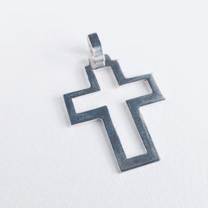 Vintage Sterling Silver Crucifix Pendant, vintage crucifix, pectoral crucifix