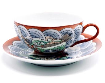 Tazza Da Tè In Ceramica Ru Kiln – Motivo Dipinto A Mano, Fatta A Mano Per Un Servizio Da Tè Portatile E Di Classe
