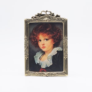 Vintage Brass Photo Frame, portrait frame 6x4&quot;