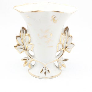 Antique Portuguese Vintage Porcelain Flower Vase, Porcelain Flower Vase, Small Flower Vase, Portuguese Vintage