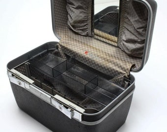 Travel Cosmetic Bag Female Evening Bag Black Hard Case Makeup