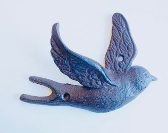 Vintage Iron Bird, Bird Wall Décor, Garden Decór, Wall Bird, Bird Figurine, Metal Bird, Bird Lovers