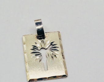 Vintage Sterling Silver Jesus Crucifix Pendant, silver crucifix