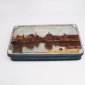 Antique European Tin Box, chocolate tin box