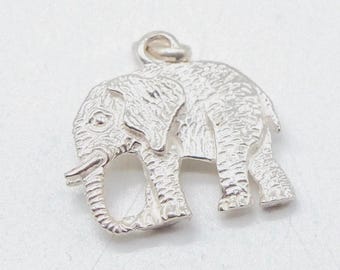 Vintage sterlingzilveren olifant hanger