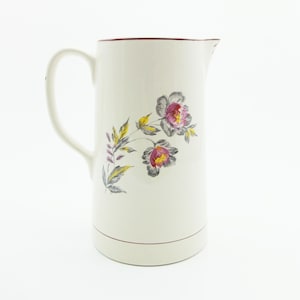 Antique Portuguese Floral Water Jar, Ceramics Water Jar
