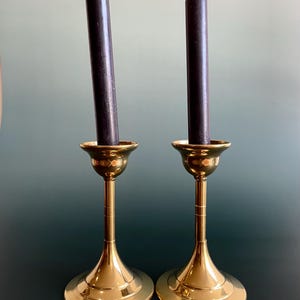 LAST PAIR Vintage of Brass Chamberstick, tealight candleholder, Candlestick, brass candleholder