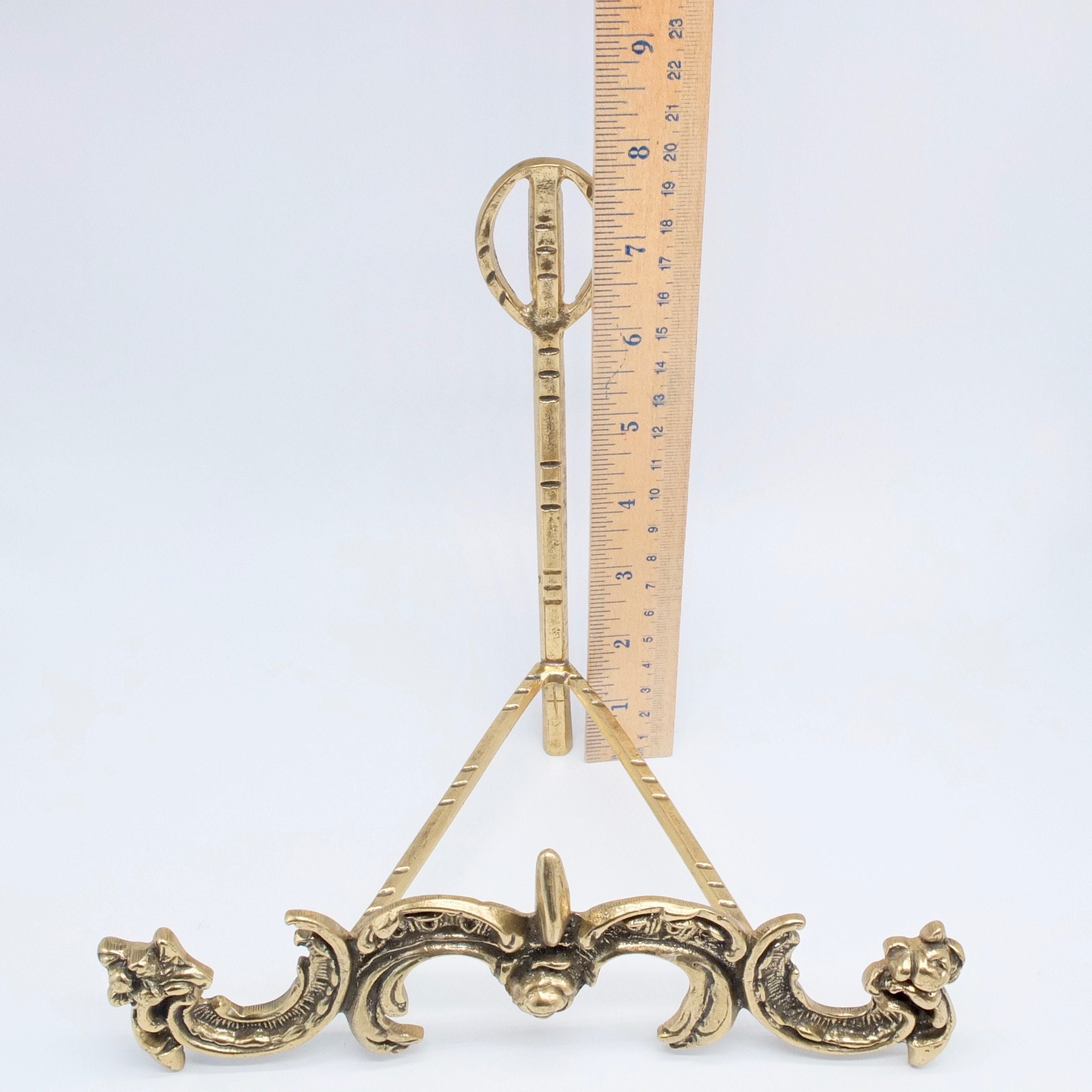 Vintage Brass Plate Holder Brass Plate Mount Display //// Etsy