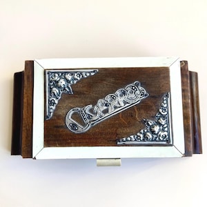 Art Déco Cigarette Case, Portuguese Vintage, antique cigar box