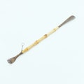 Vintage Brass and Wood Shoehorn, never used, vintage shoespoon product logo