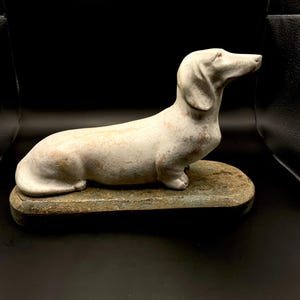 Vintage Dachshund Figurine,  sausage dog figurine