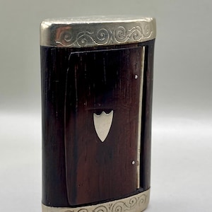 Victorian snuff tobacco box, wooden box