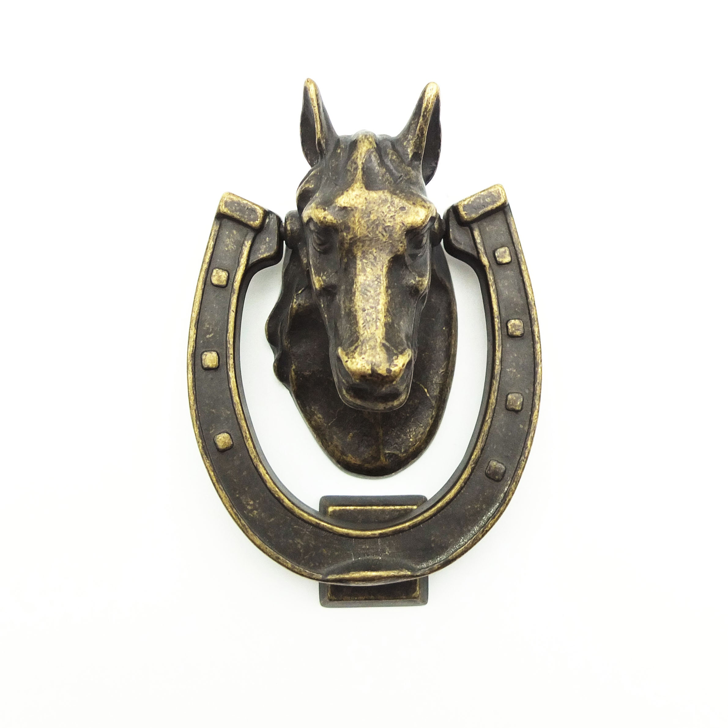 ヴィンテージ真鍮製乗馬用馬ドアノッカー - Etsy 日本