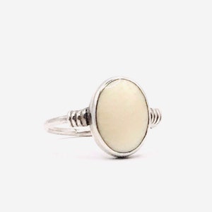 Vintage Oval Sterling Silver Ring, Signet Ring