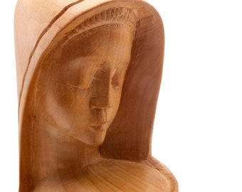 Vintage Wood sculpture, Our Lady Sculpture, Religious Sculpture