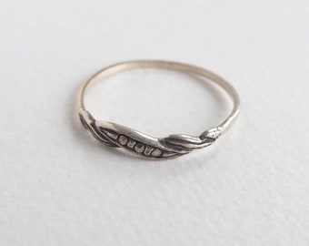Vintage-Ring aus 925er-Sterlingsilber mit Marquisette-Steinen, Vintage-Ring aus Sterlingsilber