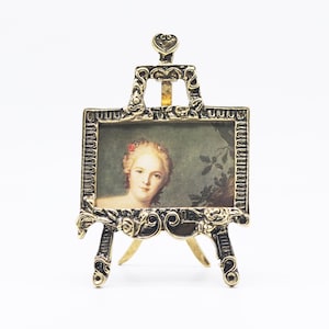 Vintage Brass Photo Frame, vintage metal picture frame