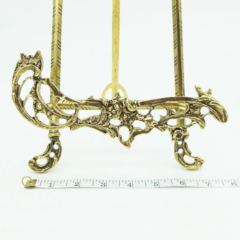 Vintage Plate Brass Stand Plate Holder /// Dish Stand /// Etsy