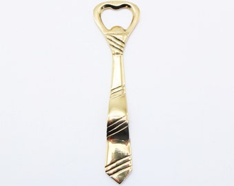 Vintage Funny Brass Necktie Bottle Opener, Brass bottle opener