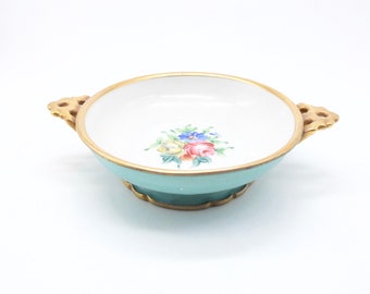 Portuguese Vintage Porcelain Dish, Mini Porcelain Plate, Ring Dish, Soap Dish, very cute