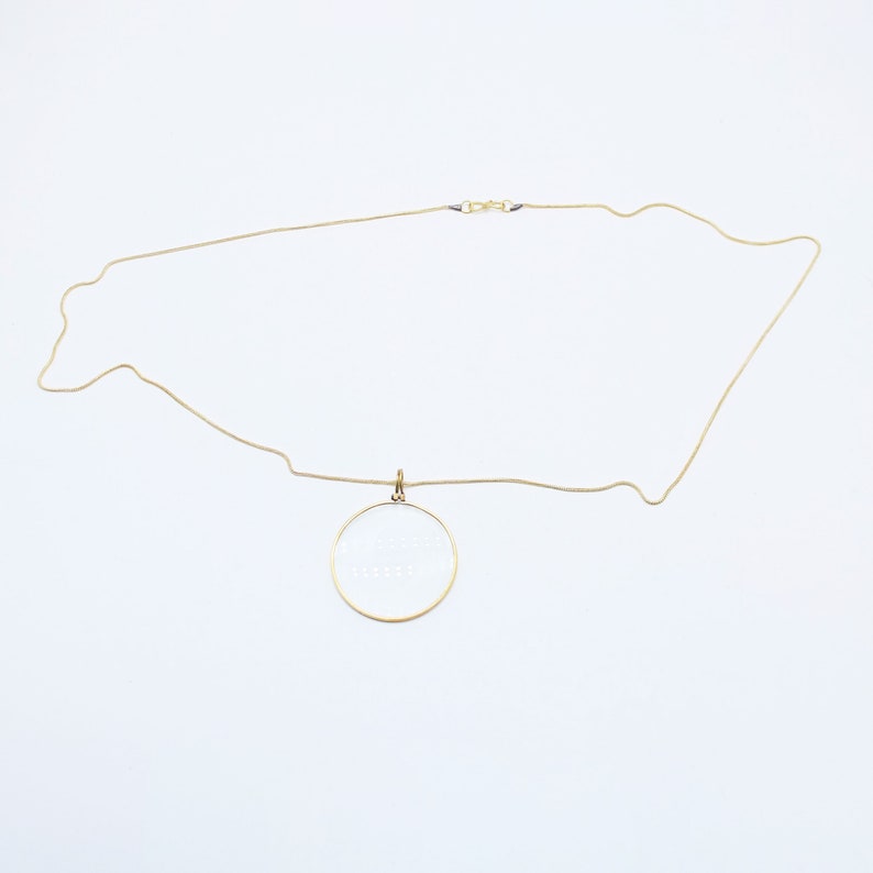 Magnifying Glass Monocle Lens Necklace Etsy