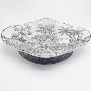 Vintage Chinese Porcelain Tray Décor, Chinese Porcelain Salter