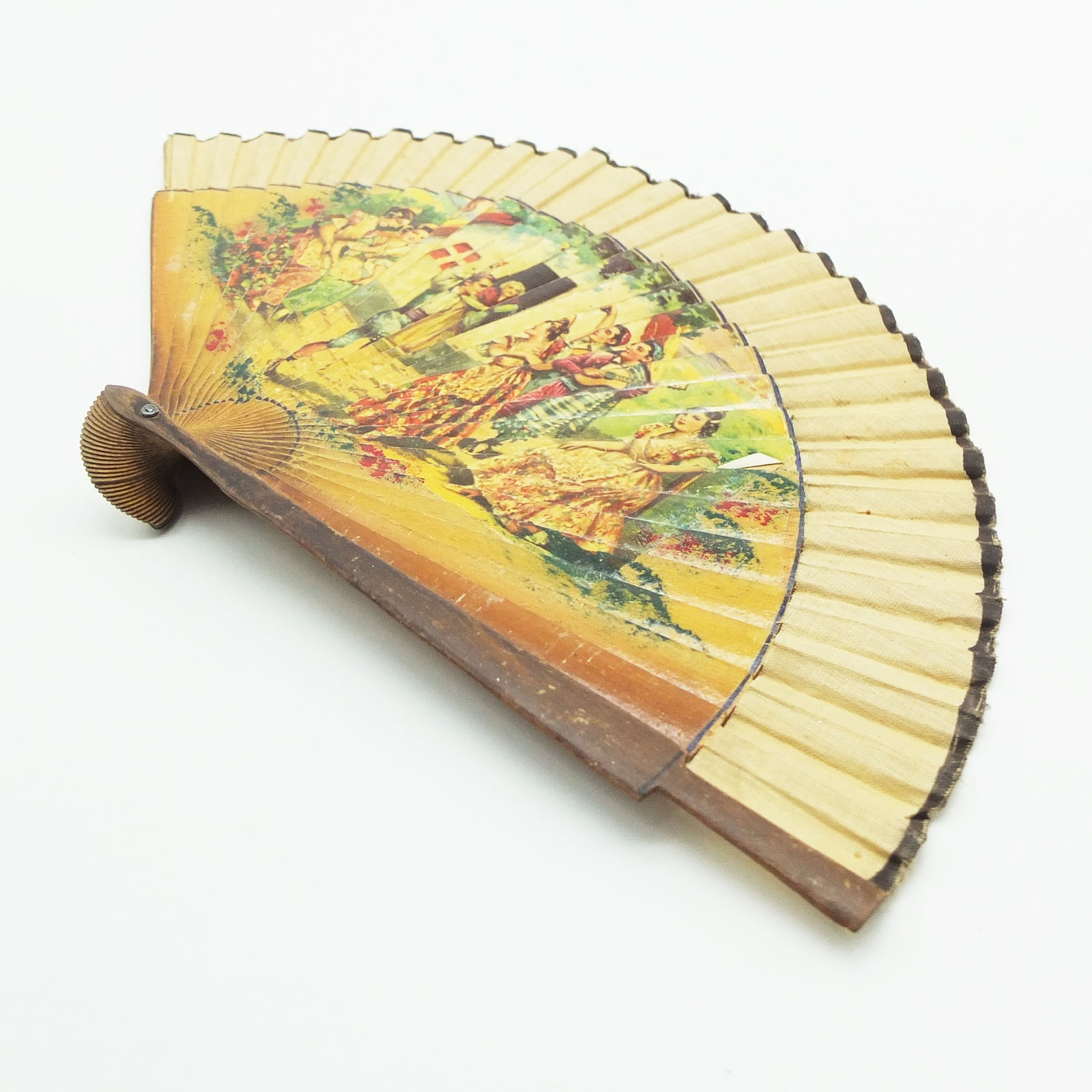 Antique Hand painted Spanish Hand Fan Flamenco Hand Fan Wall | Etsy