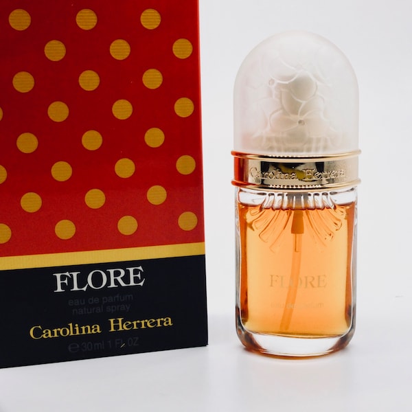 Vintage Carolina Herrera Perfume Flore 30 ml,  vintage perfume