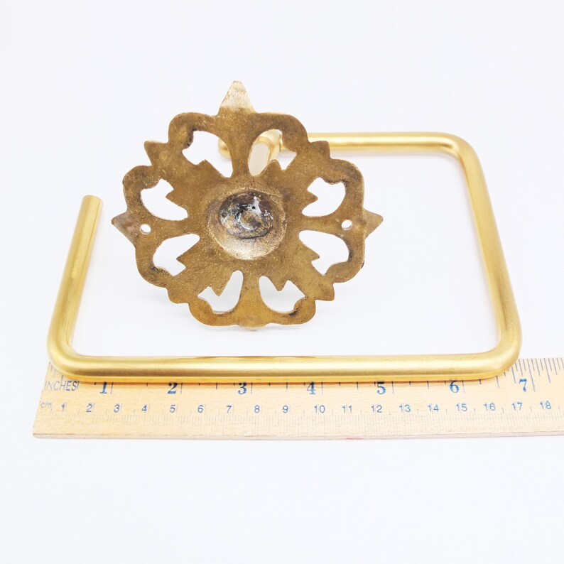 Vintage Metal Toilet Paper Holder Towel Hanger Etsy
