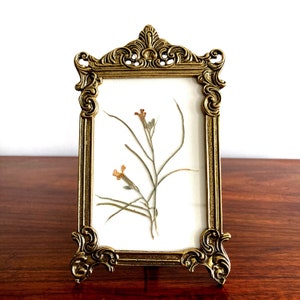 Vintage Brass Photo Frame, vintage metal picture frame
